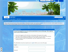 Tablet Screenshot of ourparadiseisland.com